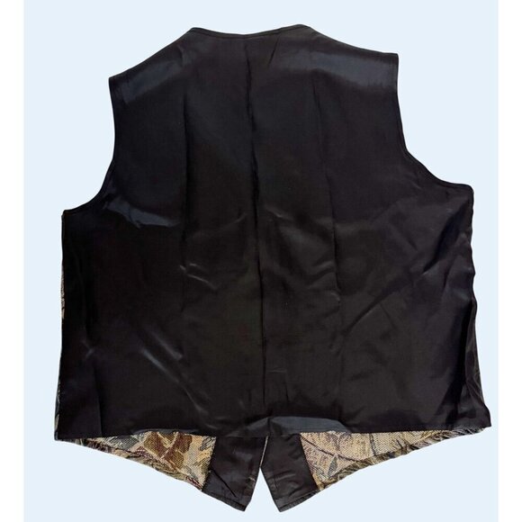 Vintage STEFANO Basics 1990s Tapestry Floral Vest Size Large - Picture 6 of 6